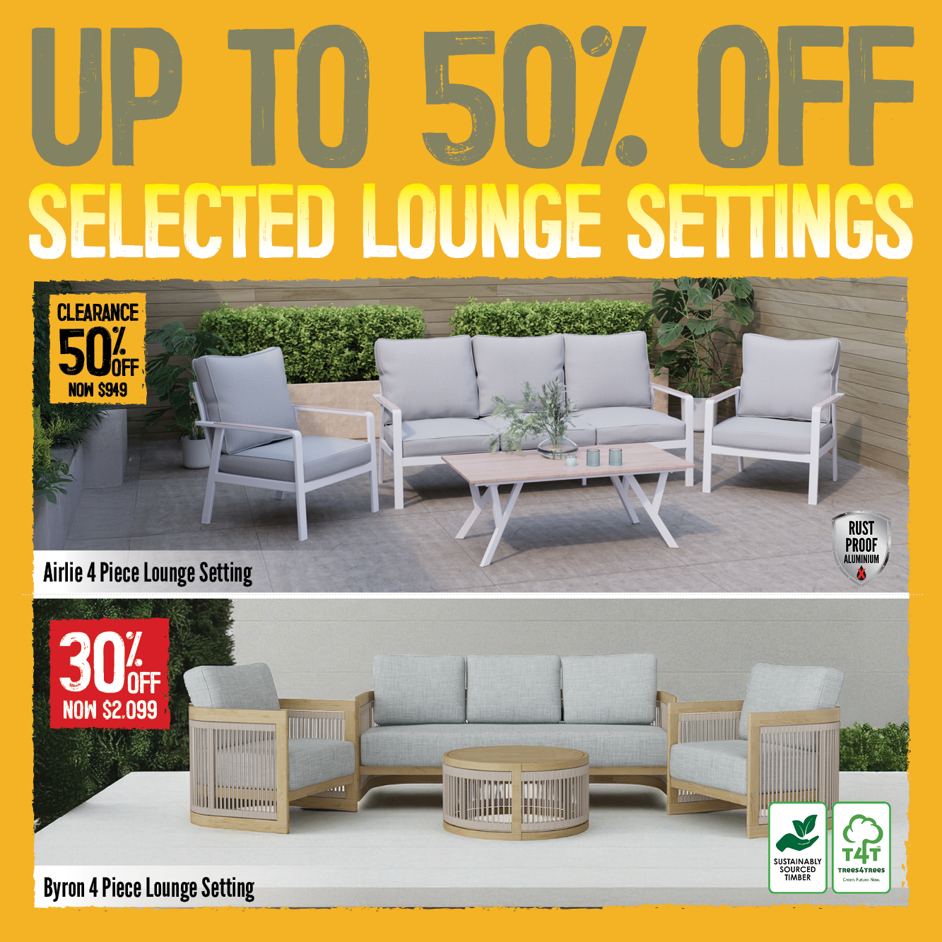 Lounge For Less This Long Weekend | Shop Now